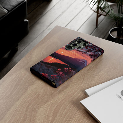 Fuji Moonlit Sakura Samsung Galaxy Tough Phone Case