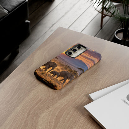 Elephants at First Light Samsung Galaxy Tough Case | african elephants