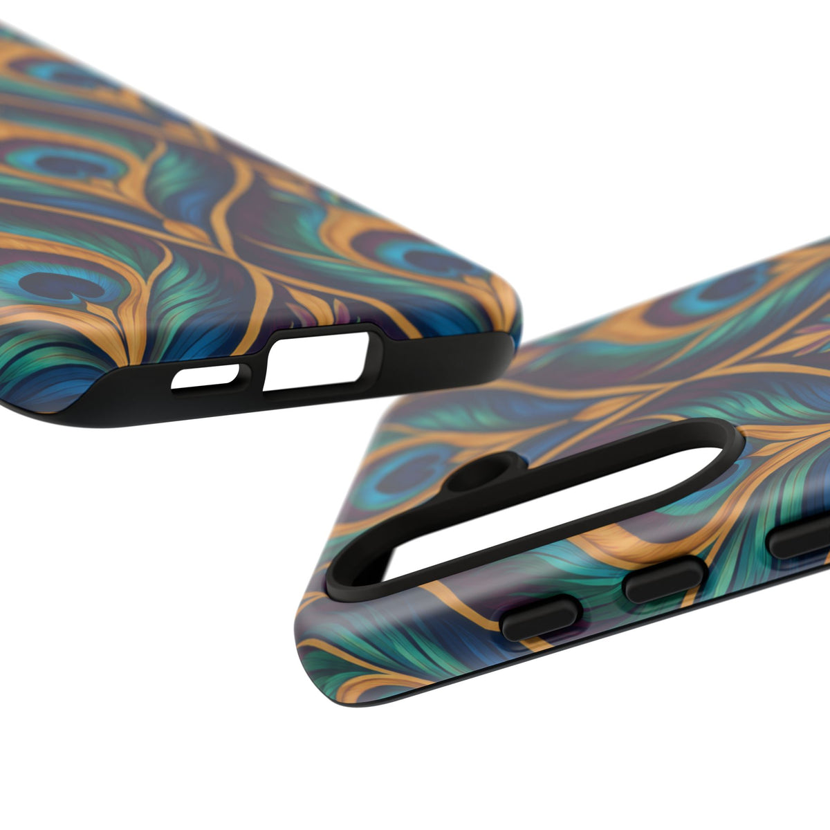 Peacock Nocturne Samsung Galaxy Tough Case | art deco