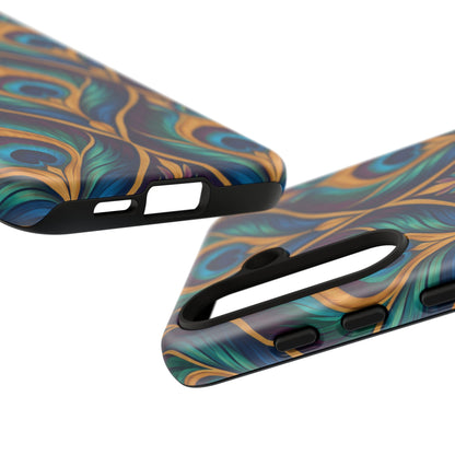 Peacock Nocturne Samsung Galaxy Tough Case | art deco