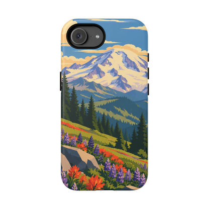 Mount Rainier — Meadow Radiance iPhone Tough Case
