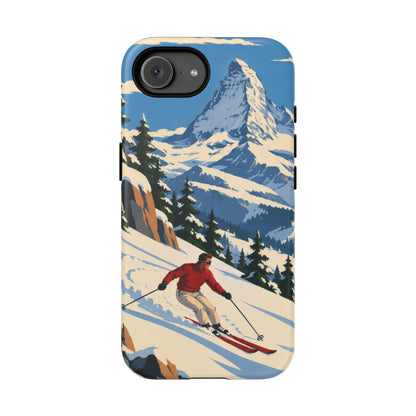 Swiss Skiing — Downhill Arc iPhone Tough Case