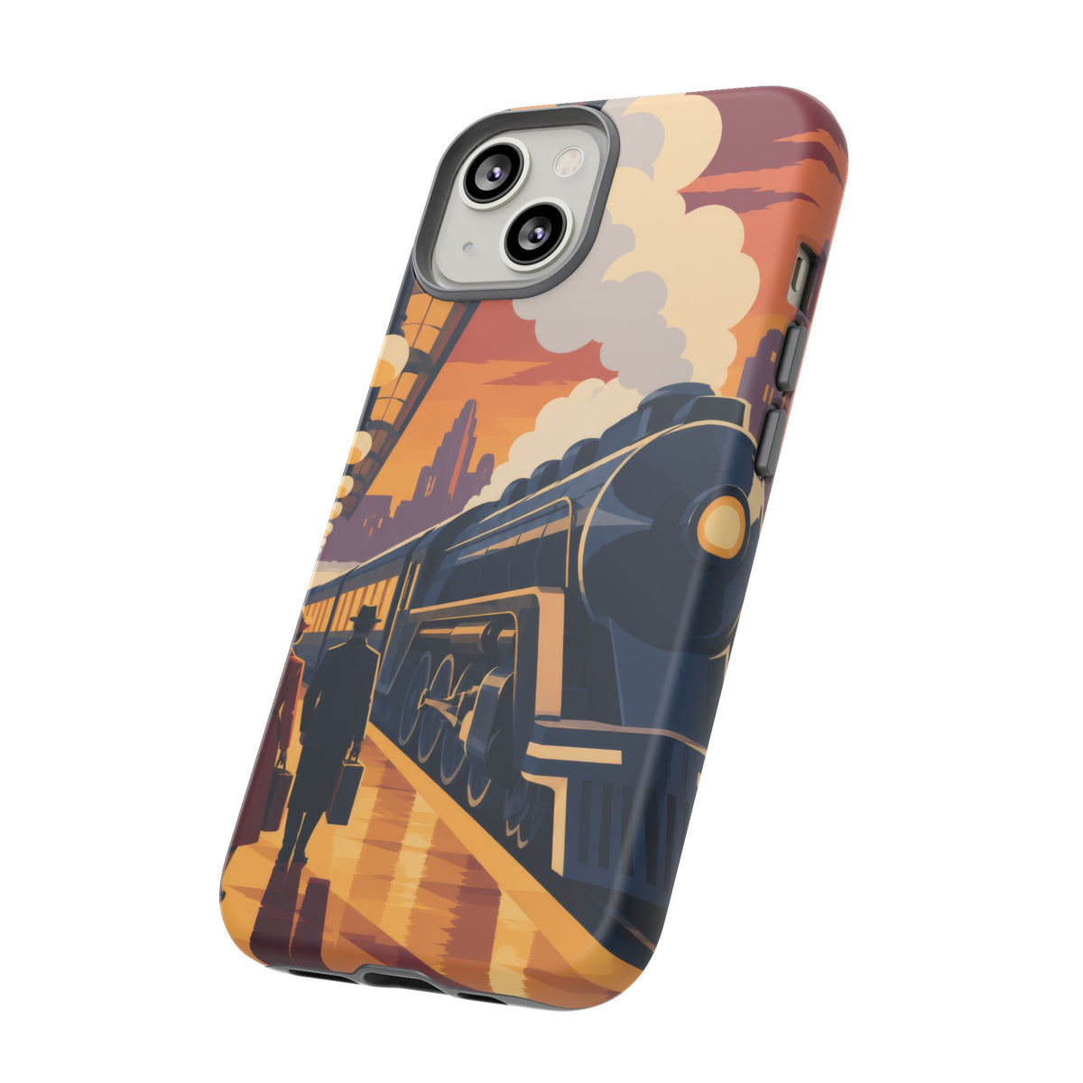 Travel by Train — Night Departure iPhone Tough Case | train travel