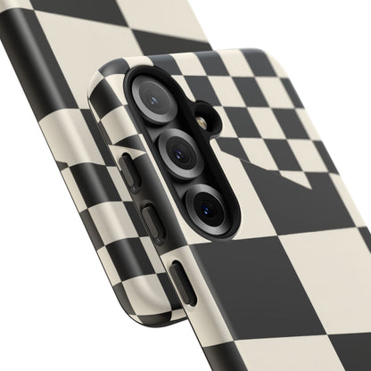 Check Shift Samsung Galaxy Tough Case | Black & White Checkerboard