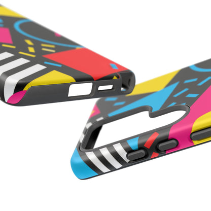 Midnight Confetti Samsung Galaxy Tough Case | Bright Abstract on Black