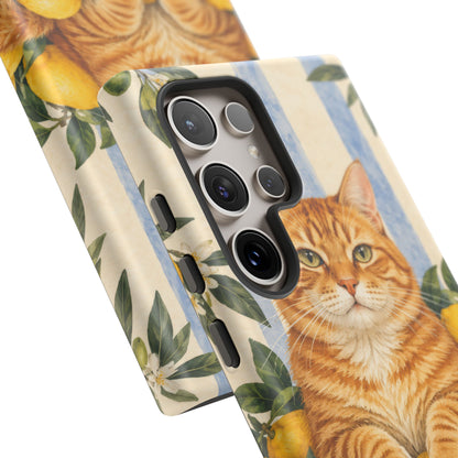 Citrus Inspector Samsung Galaxy Tough Case | ginger cat