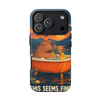 Minor Inconvenience iPhone Tough Case | funny capybara