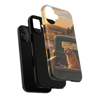 Sunday Road Golden iPhone Tough Case | golden retriever