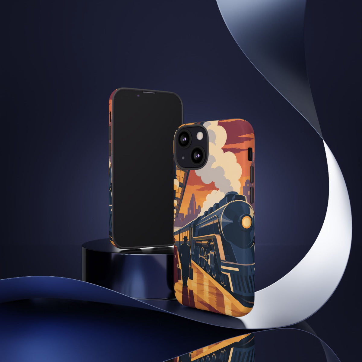 Travel by Train — Night Departure iPhone Tough Case | train travel