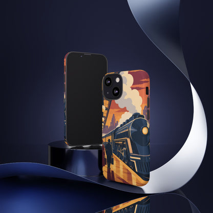 Travel by Train — Night Departure iPhone Tough Case | train travel