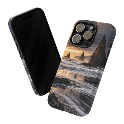 Black Sand and Silver iPhone Tough Case | black sand beach