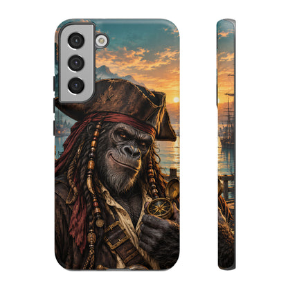 Pirate Gorilla Samsung Galaxy Tough Case | Captain Silverback