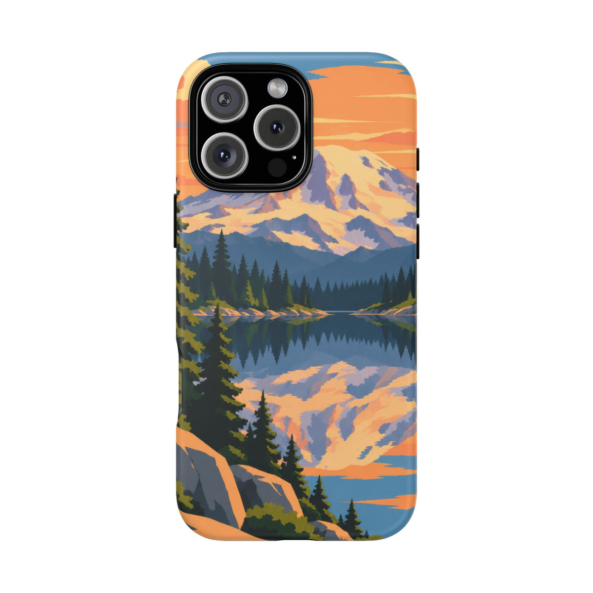 Mount Rainier — Mirror Dawn iPhone Tough Case