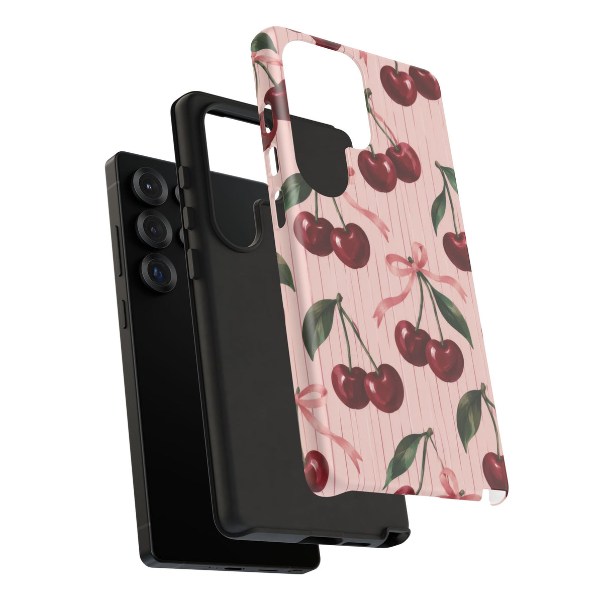 Cherry Ribbon Samsung Galaxy Tough Case | cherry print