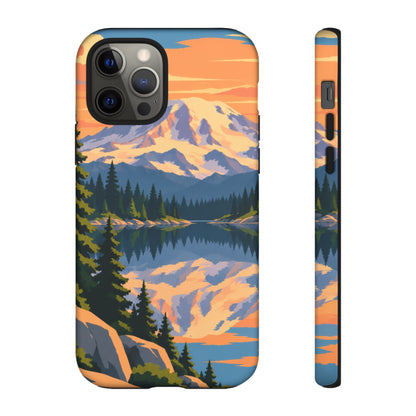 Mount Rainier — Mirror Dawn iPhone Tough Case