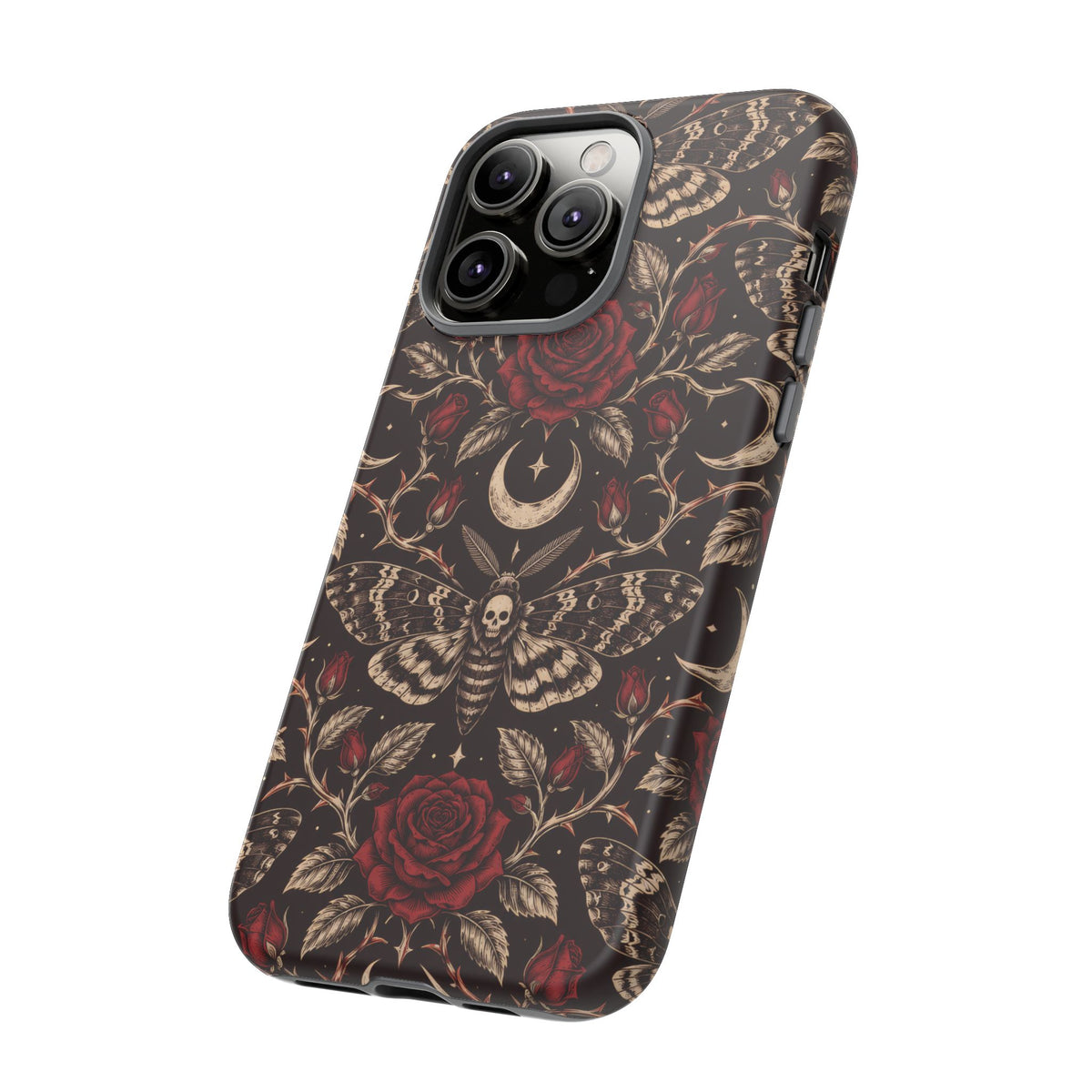 Velvet Moth Masquerade iPhone Tough Case | gothic moth