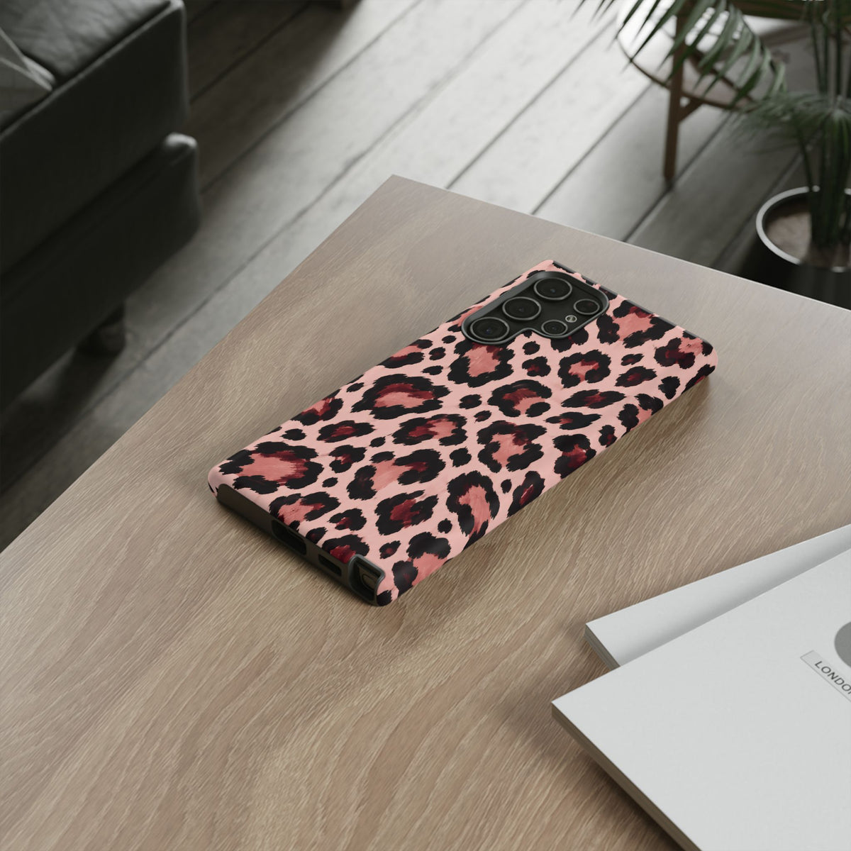Wild Burgundy Samsung Galaxy Tough Case | leopard print