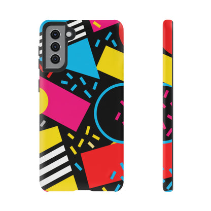 Midnight Confetti Samsung Galaxy Tough Case | Bright Abstract on Black