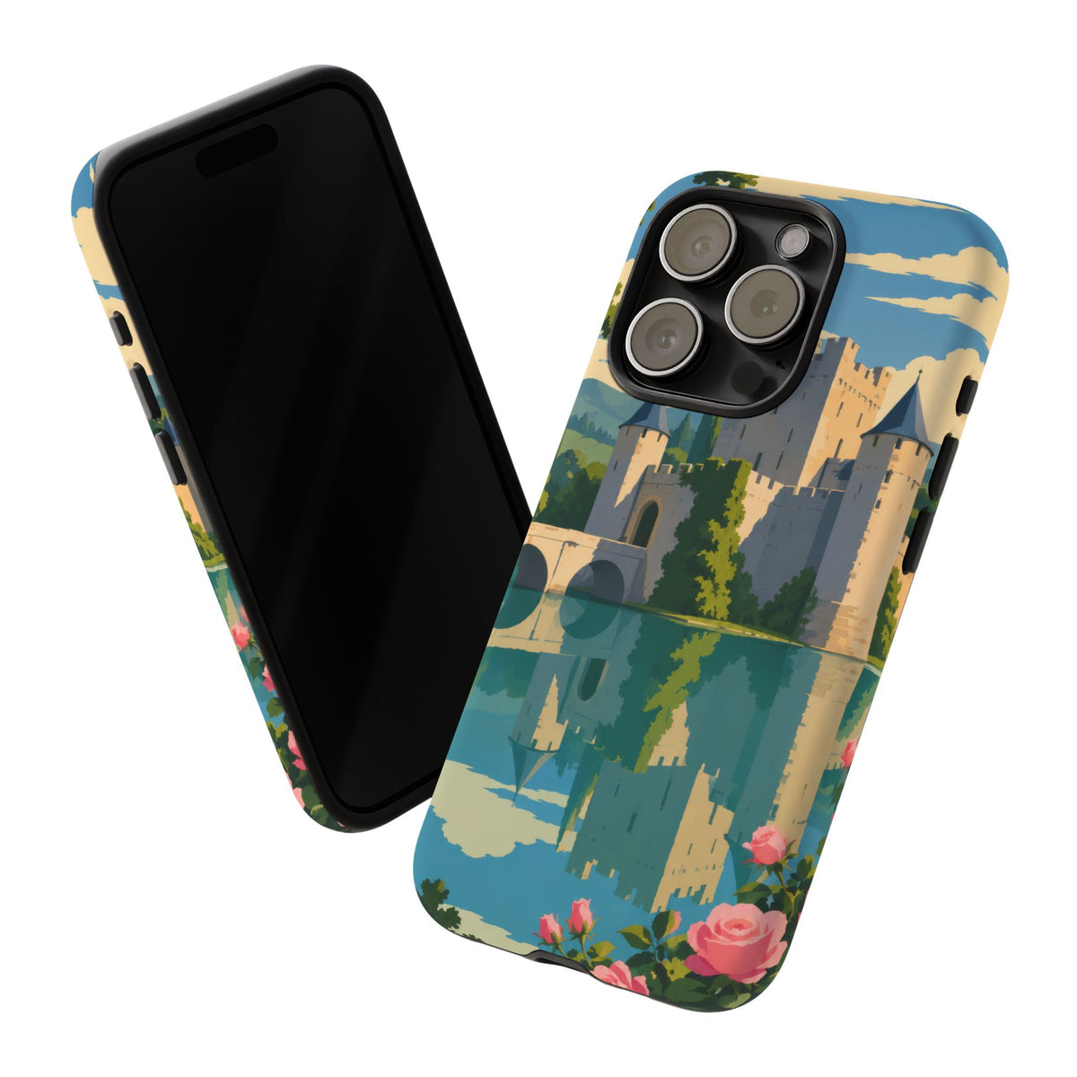 English Castle — Moat and Roses iPhone Tough Case