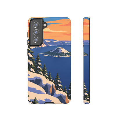 Crater Lake — Winter Caldera Samsung Galaxy Tough Case