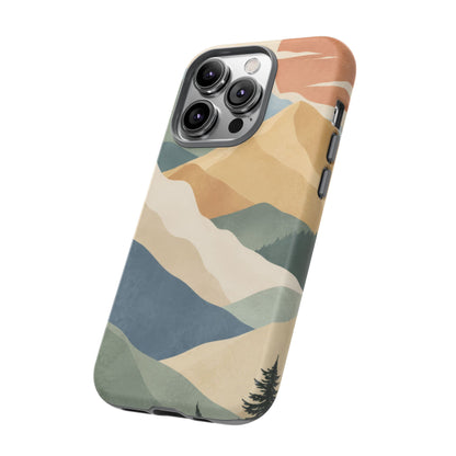 Sage Summit iPhone Tough Case | abstract mountains