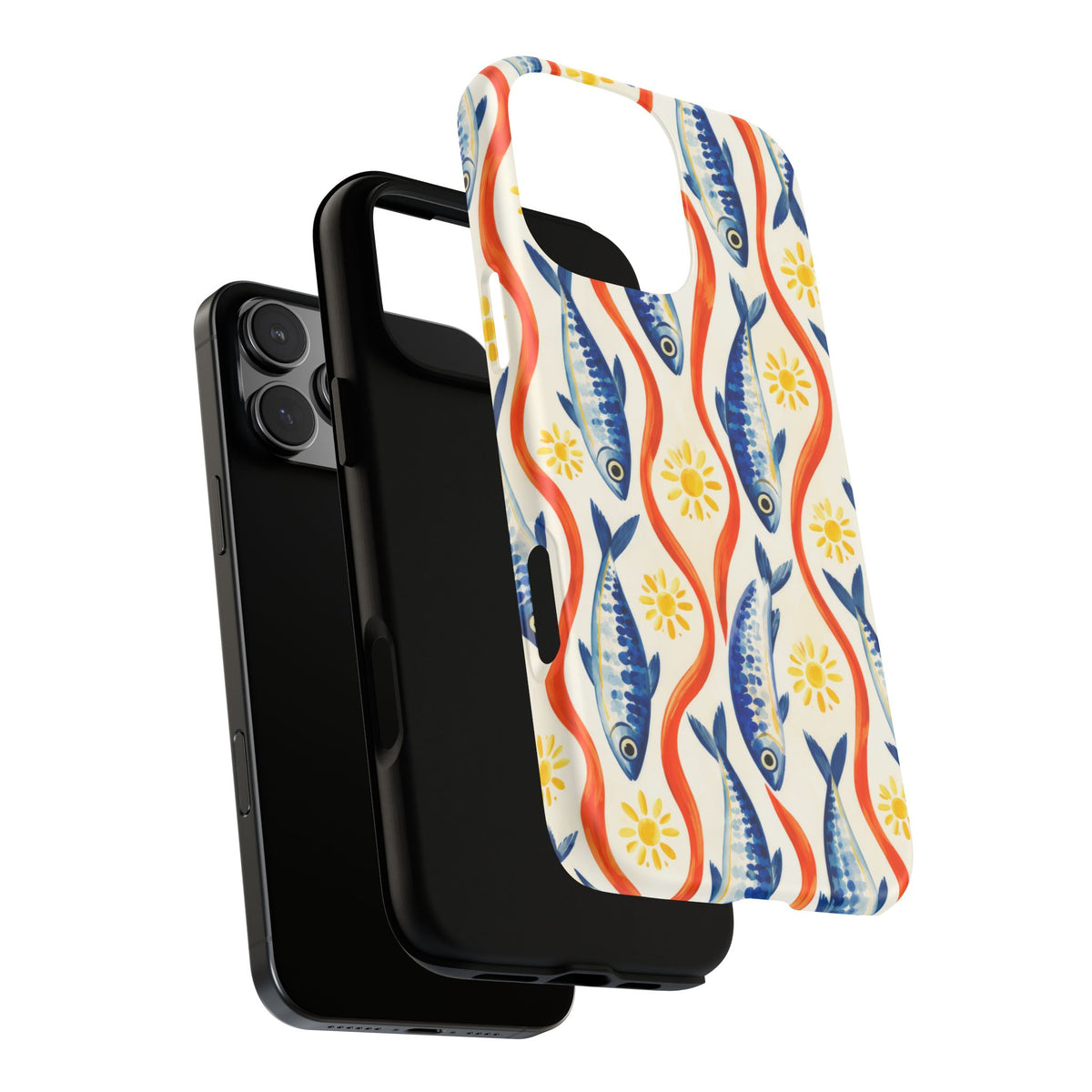 Sardine Social iPhone Tough Case | sardine print