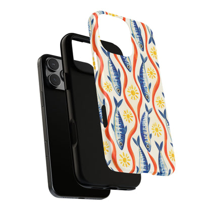 Sardine Social iPhone Tough Case | sardine print