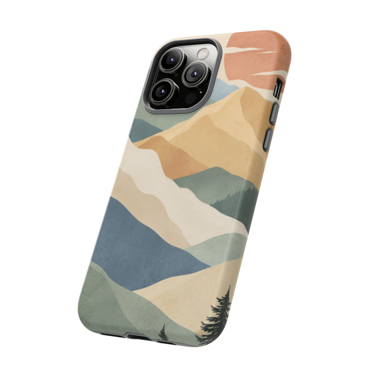 Sage Summit iPhone Tough Case | abstract mountains