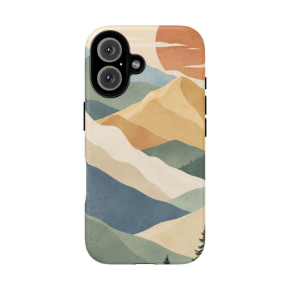 Sage Summit iPhone Tough Case | abstract mountains