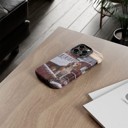 Winter Farm Watch iPhone Tough Case | beagle