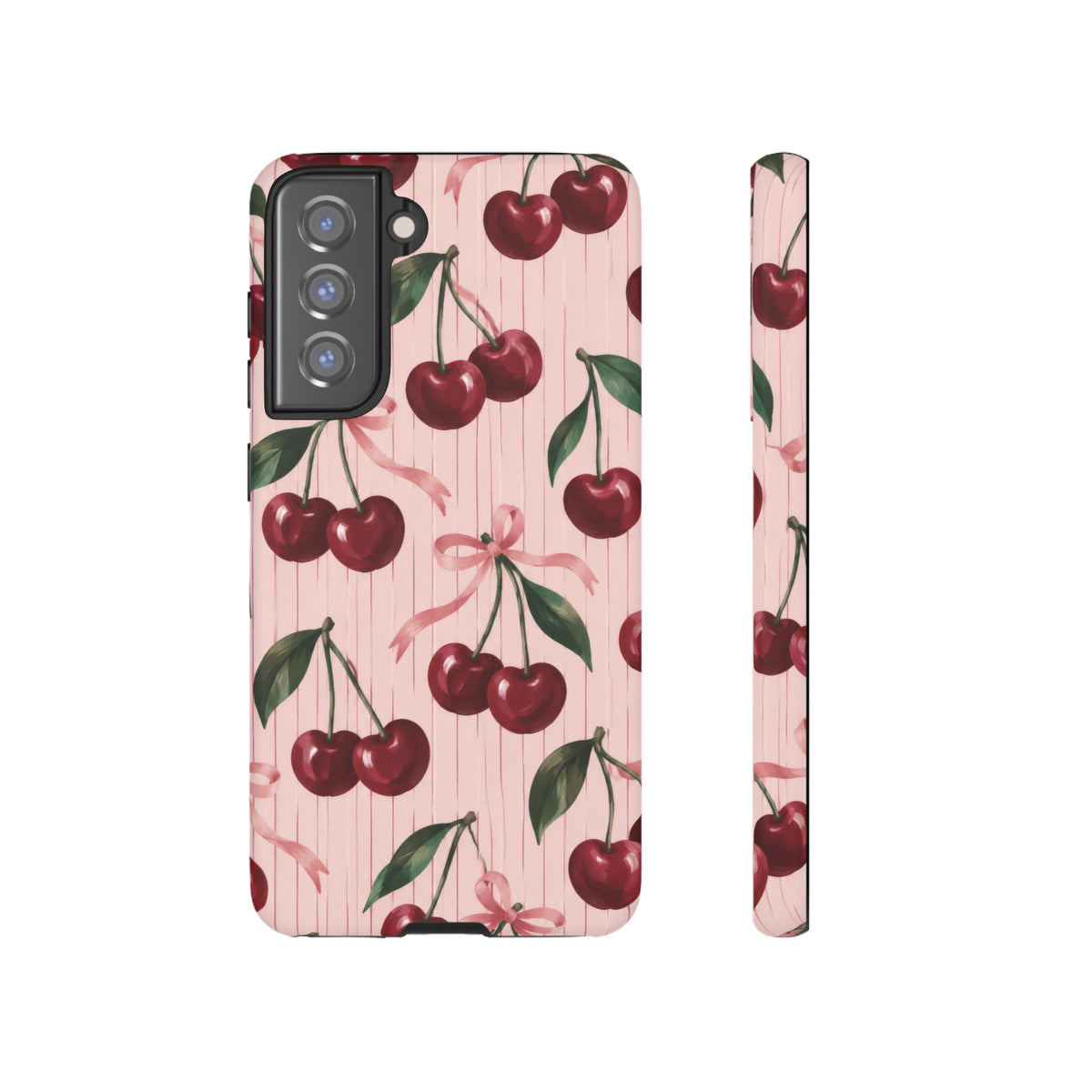 Cherry Ribbon Samsung Galaxy Tough Case | cherry print