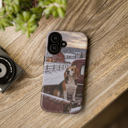 Winter Farm Watch iPhone Tough Case | beagle