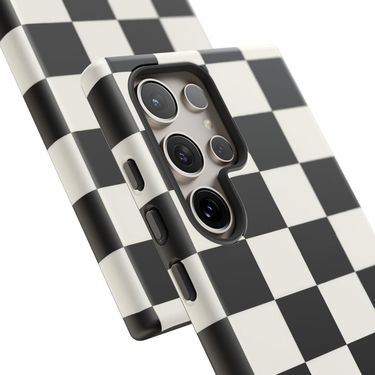 Classic Check Samsung Galaxy Tough Case | Black & White Checkerboard