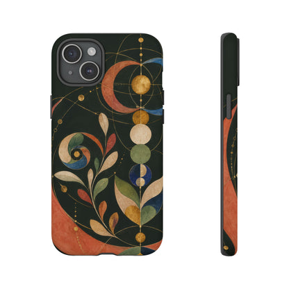 Orbital Garden iPhone Tough Case | Celestial Botanical Geometry