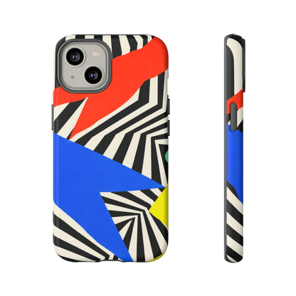 Broken Signal iPhone Tough Case | Optical Stripe Art
