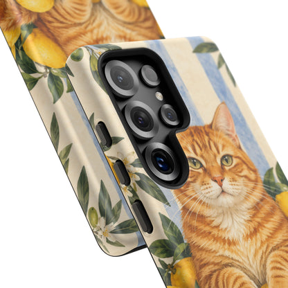 Citrus Inspector Samsung Galaxy Tough Case | ginger cat