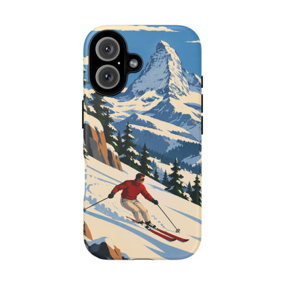 Swiss Skiing — Downhill Arc iPhone Tough Case