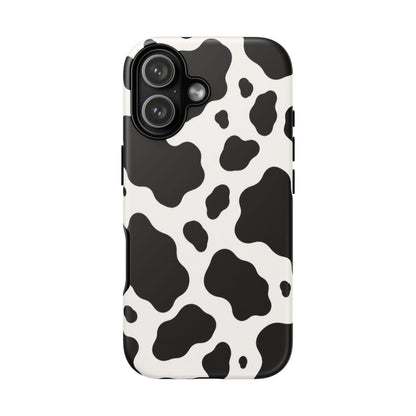 Classic Holstein iPhone Tough Case | Black & White Cow Print