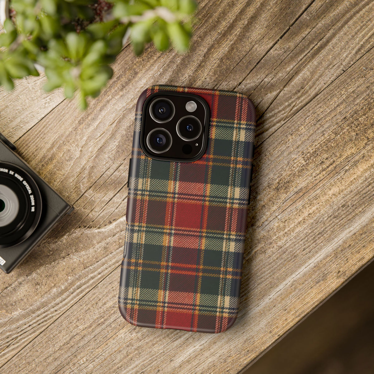 Highland Holiday iPhone Tough Case | christmas plaid