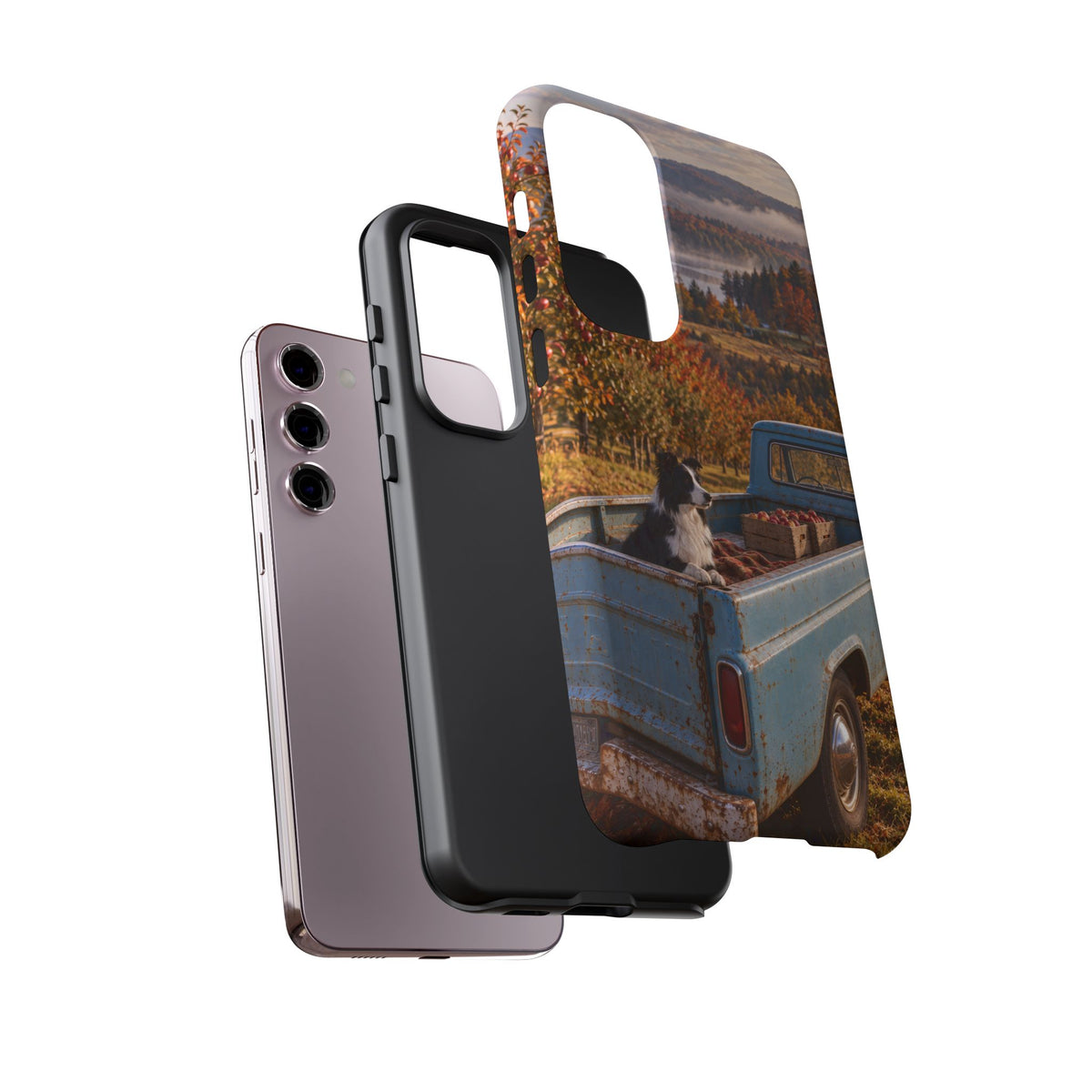 Blue Truck October Samsung Galaxy Tough Case | border collie