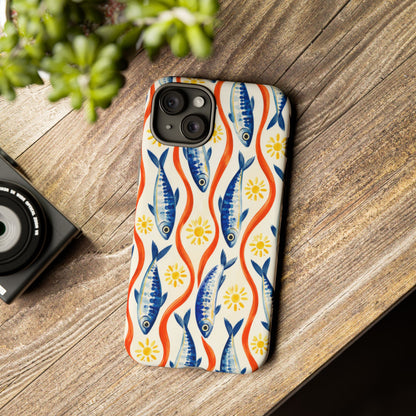 Sardine Social iPhone Tough Case | sardine print