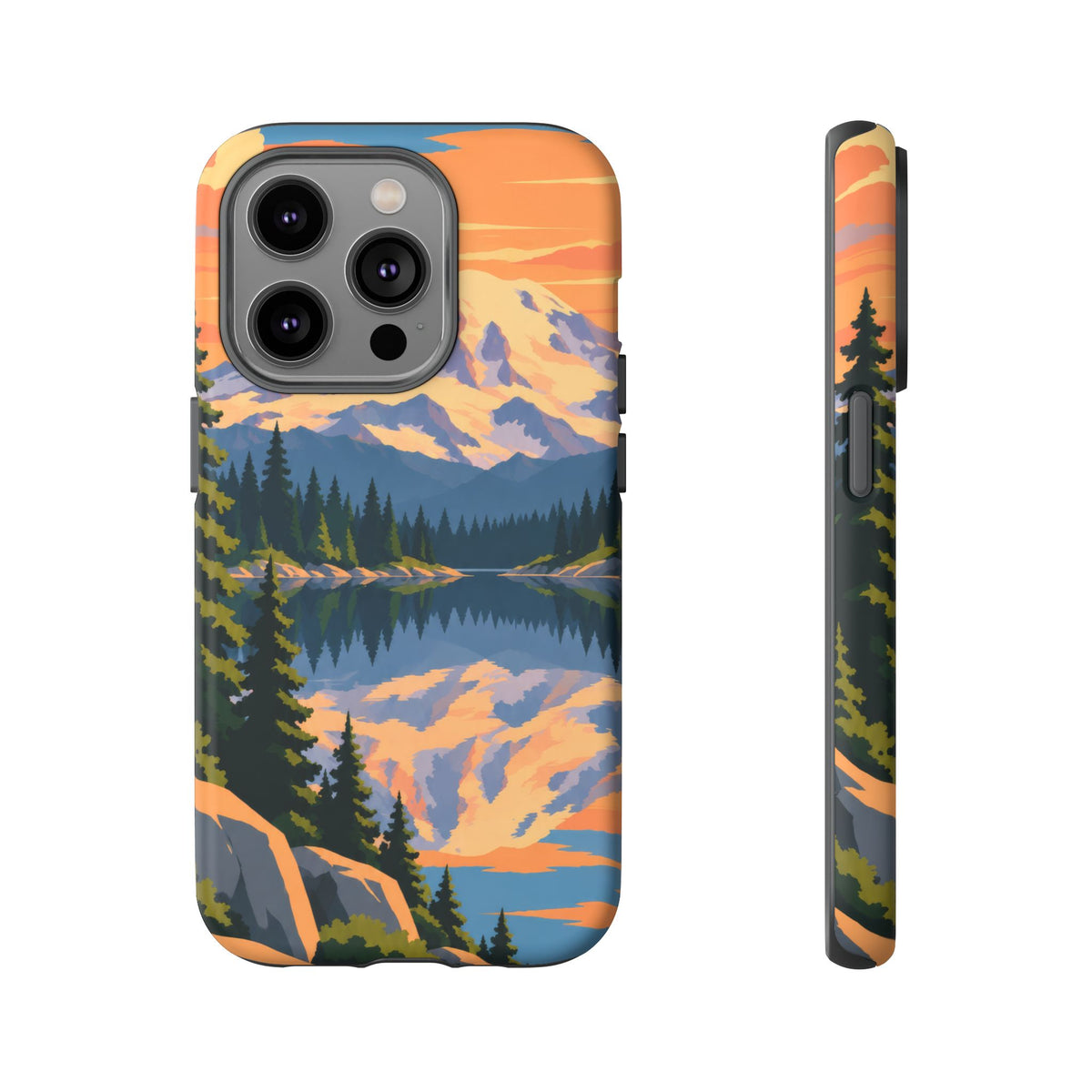 Mount Rainier — Mirror Dawn iPhone Tough Case
