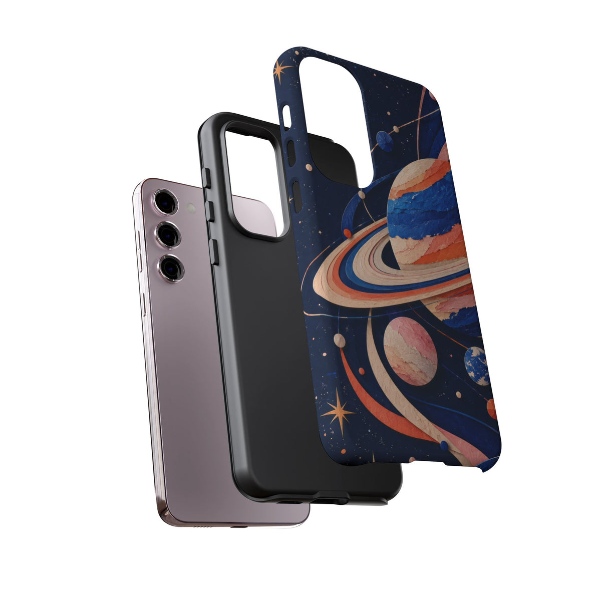 Cosmic Cut Paper Samsung Galaxy Tough Case | modern space