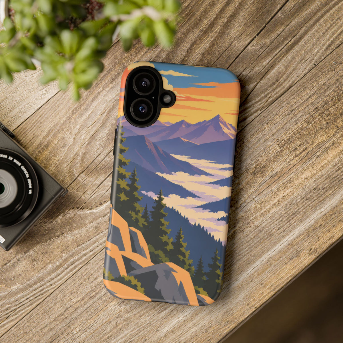 Misty Mountains — Amethyst Pass iPhone Tough Case