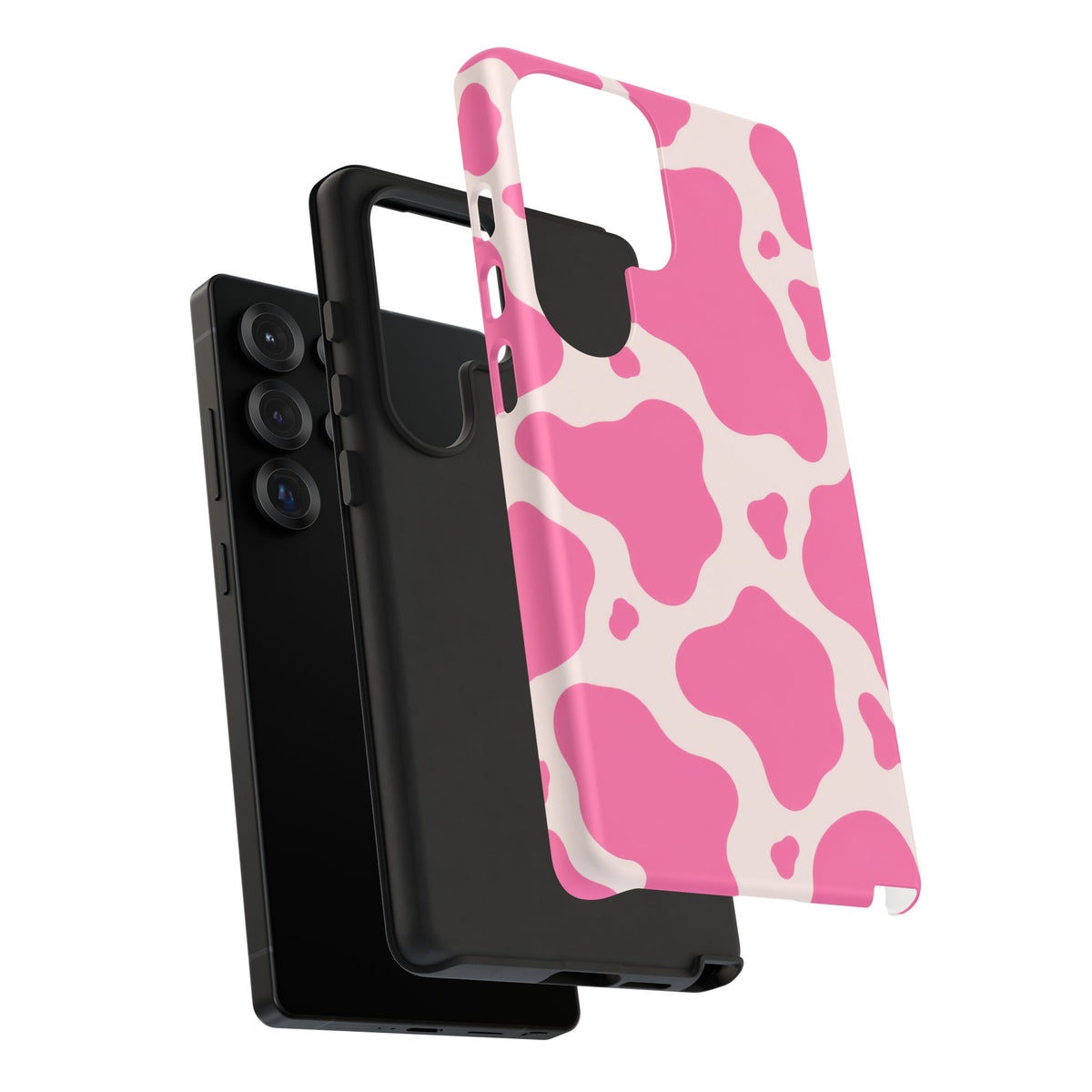Strawberry Milk Samsung Galaxy Tough Case | Pink Cow Print