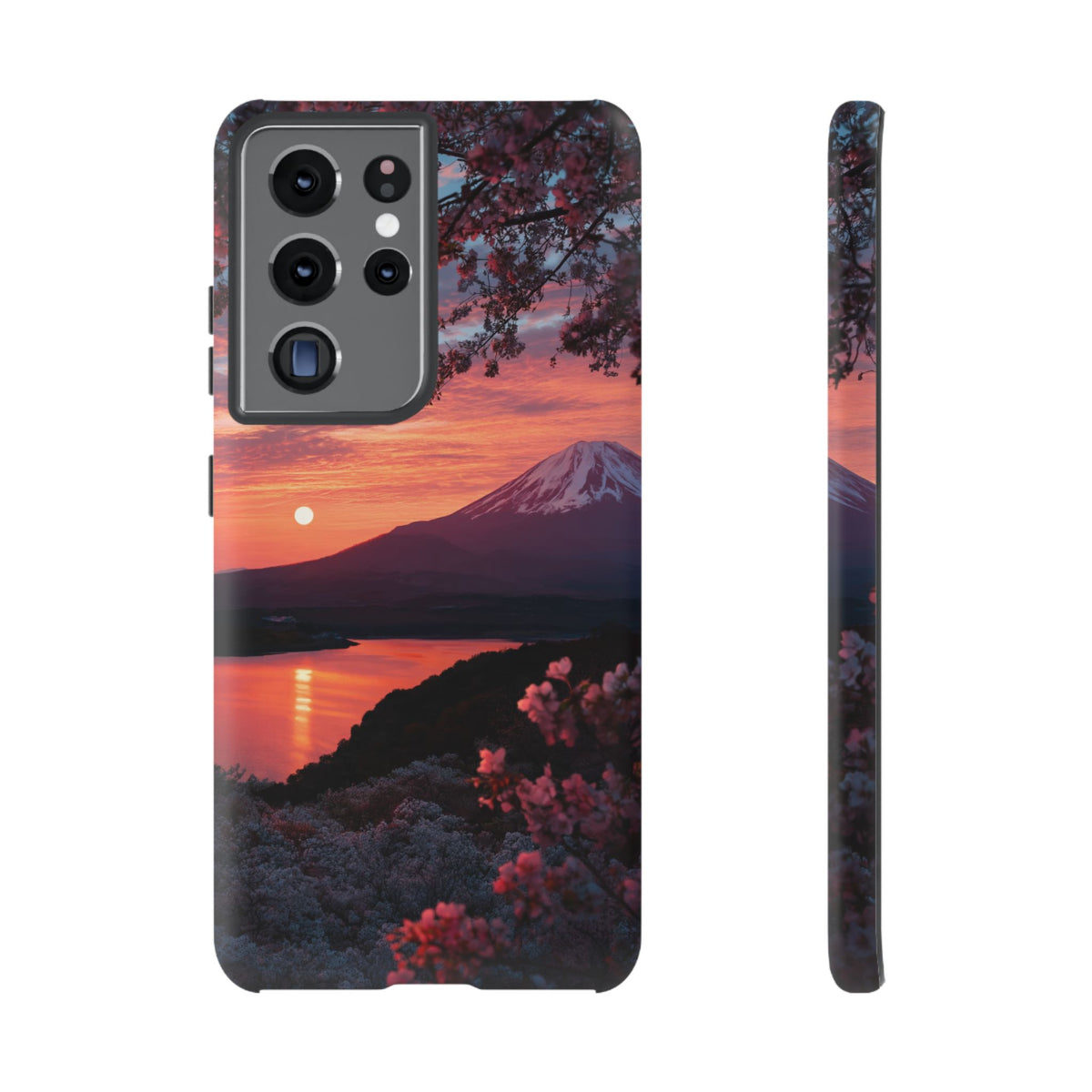 Fuji Moonlit Sakura Samsung Galaxy Tough Phone Case