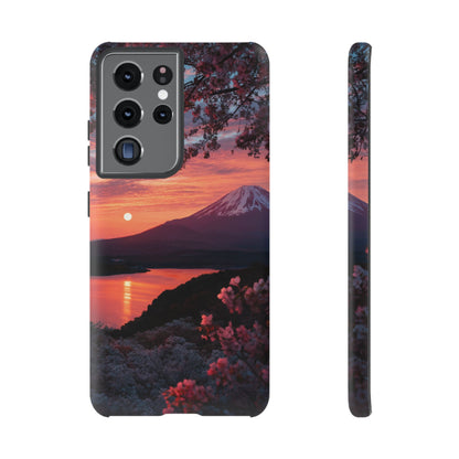 Fuji Moonlit Sakura Samsung Galaxy Tough Phone Case