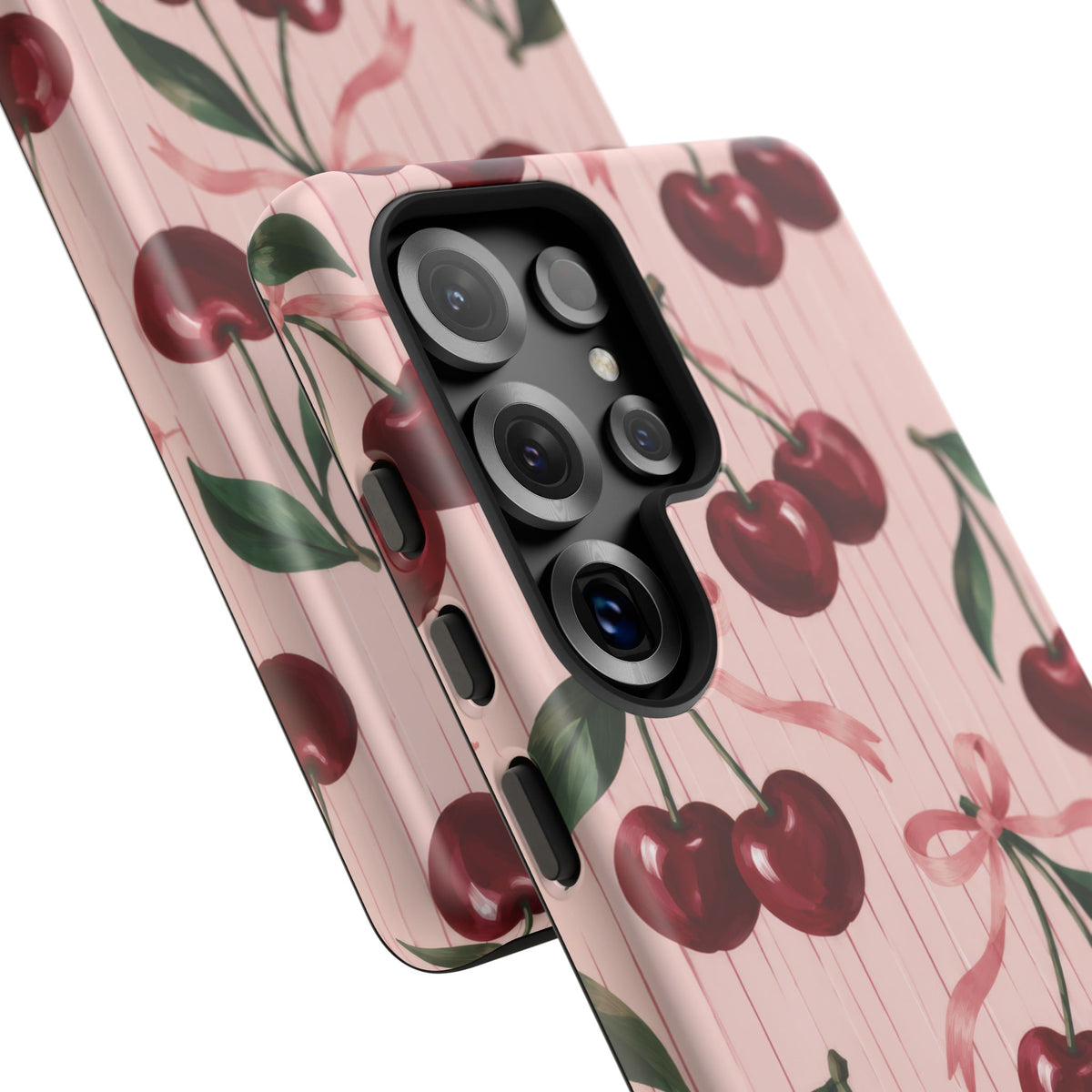 Cherry Ribbon Samsung Galaxy Tough Case | cherry print