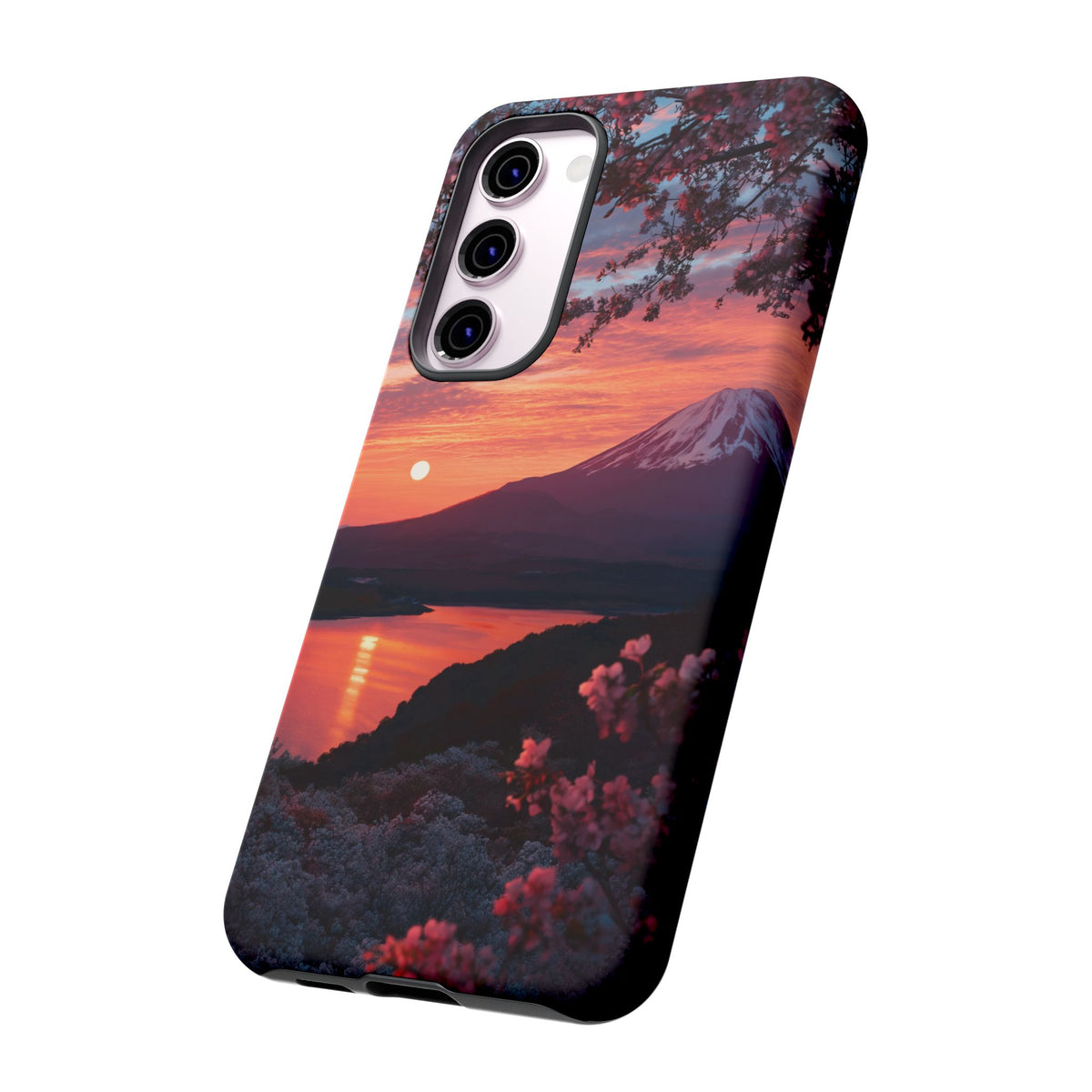 Fuji Moonlit Sakura Samsung Galaxy Tough Phone Case