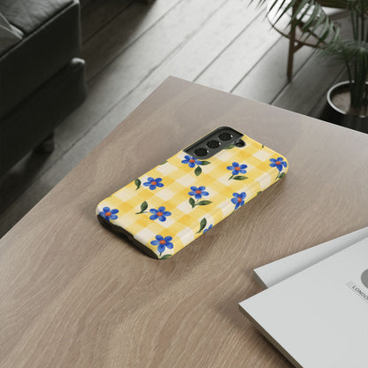 Buttercup Picnic Samsung Galaxy Tough Case | yellow gingham